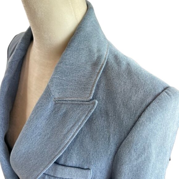 Veronica Beard Denim Chambray Blue Dickey Miller Jacket 4 - Picture 4 of 16